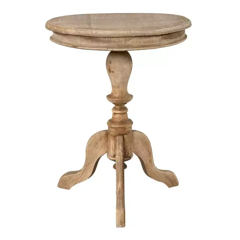 East at Main 25" Promenade Round Side Table Tan