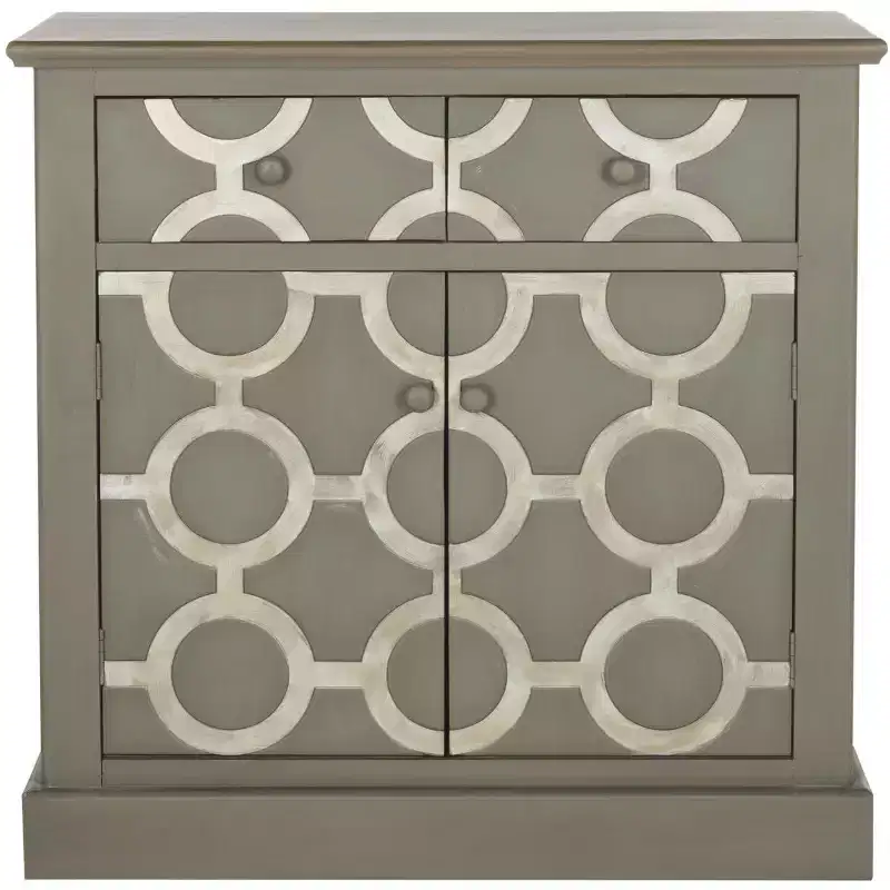 Petula 2 Drawer 2 Door Chest - AMH1524 - Grey - Safavieh Couture