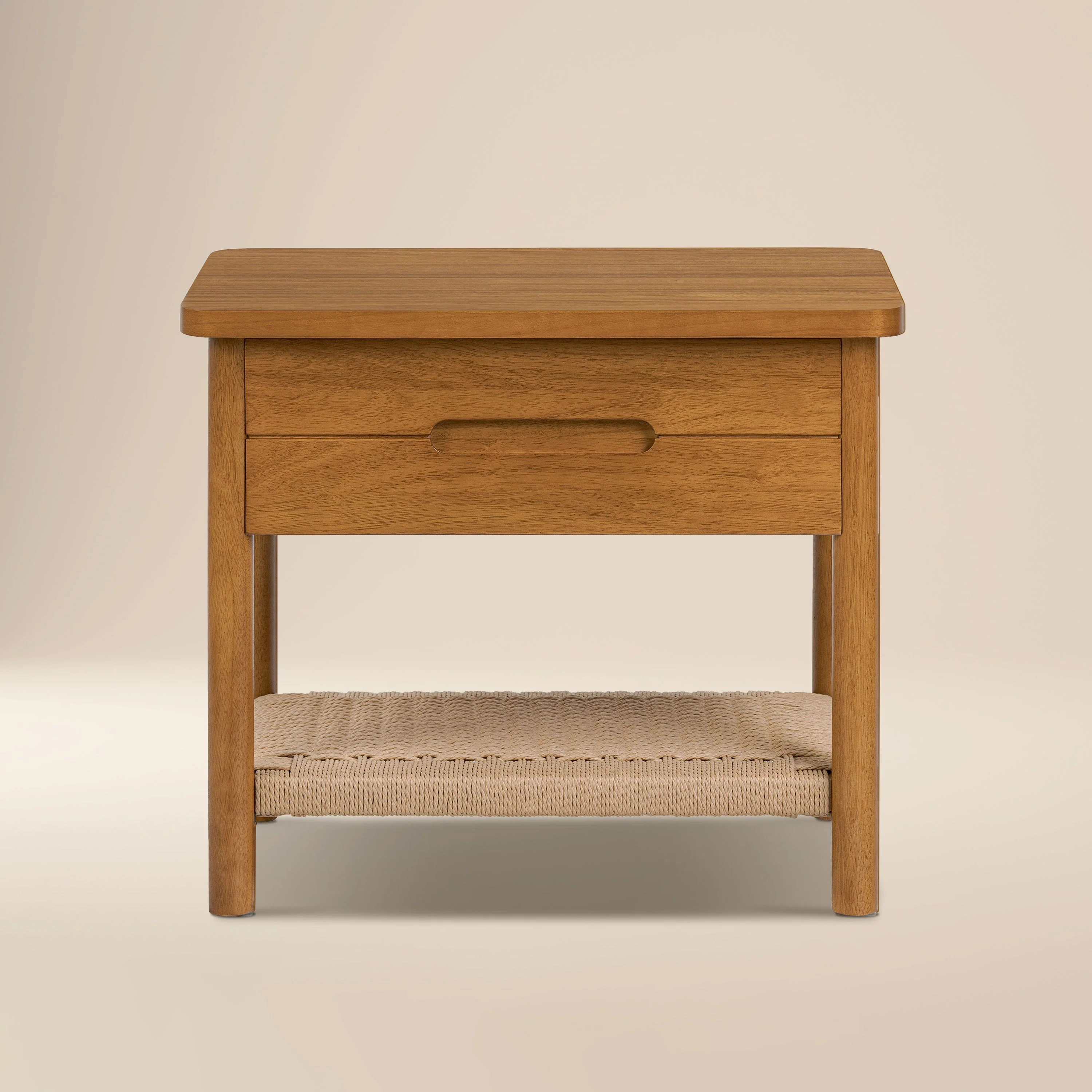 Modern Light Brown Nightstand for Bedroom