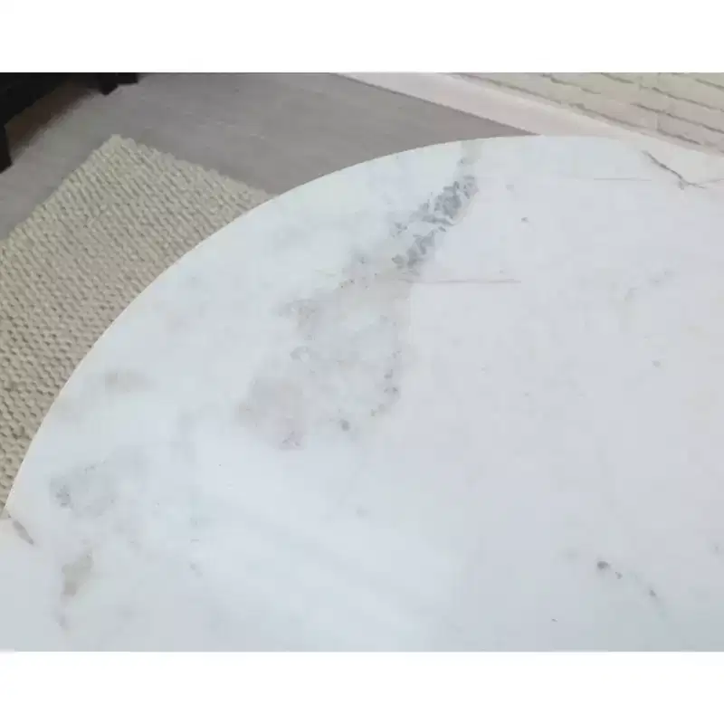 36 Zaha Round Marble Top Dining Table
