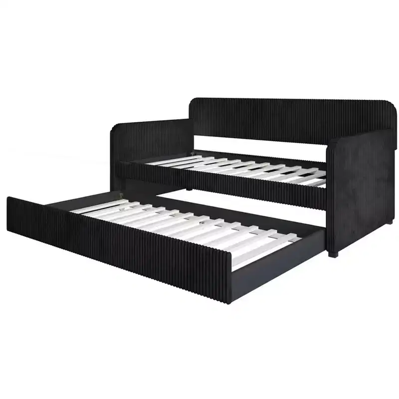 Home Design Melissa Twin Upholstered Daybed with Trundle