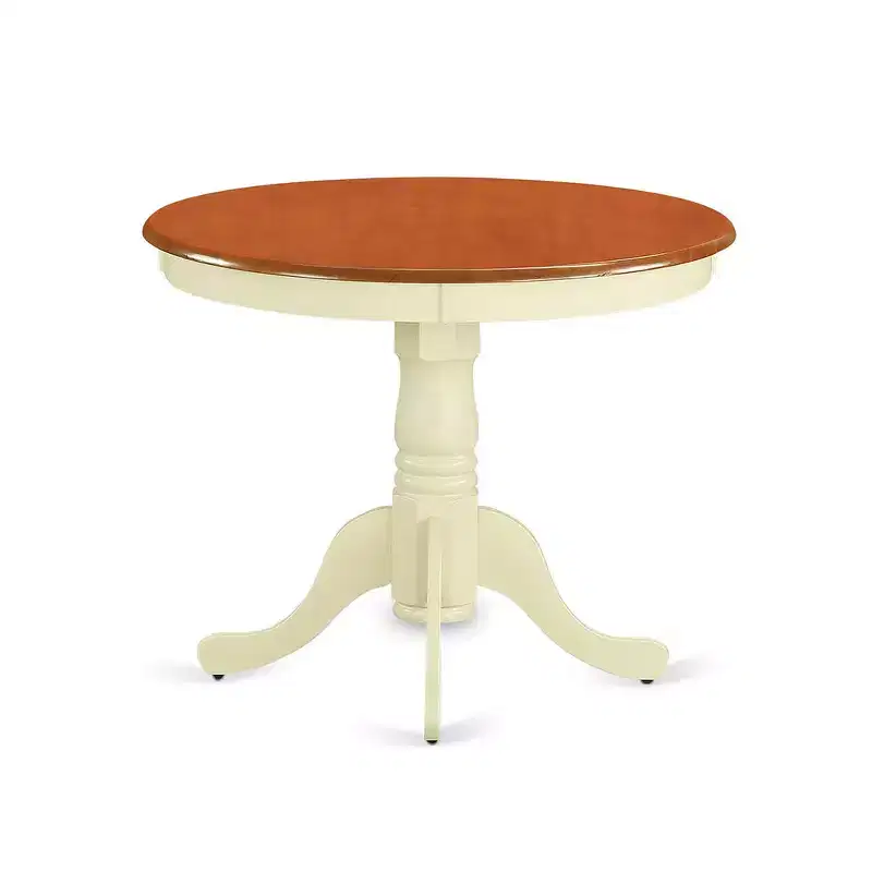 HomeStock Kitchen Nook Dining Set Round Table with 2 Chairs Modern Style