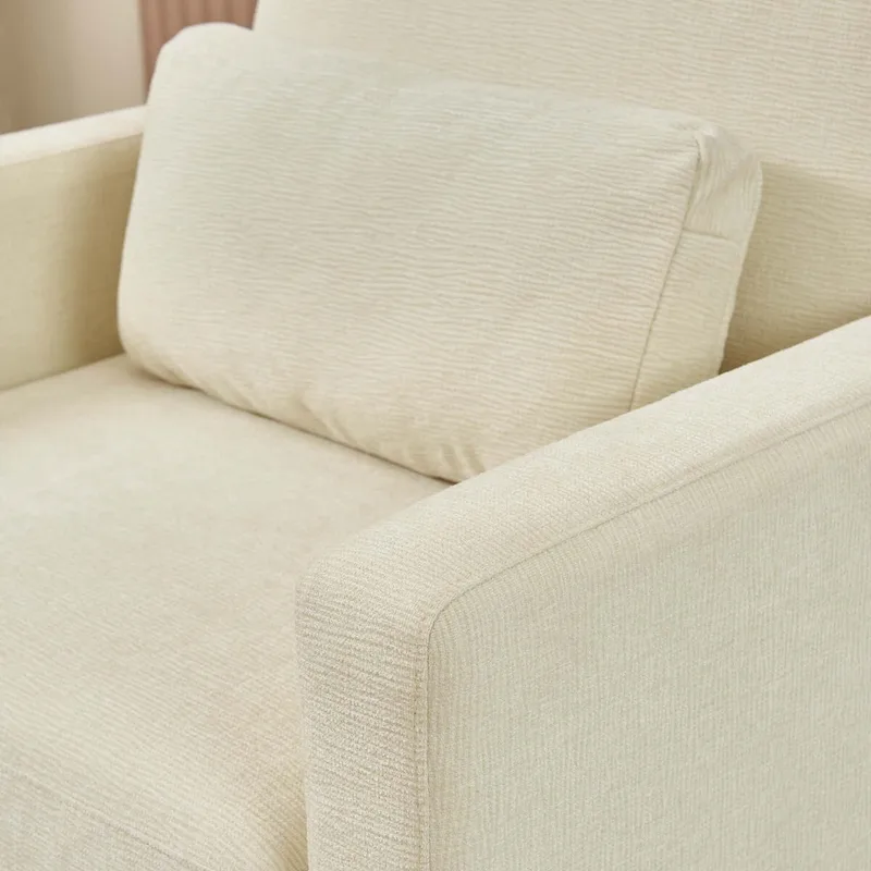 Chenille Upholstered Accent Chair with Armrests
