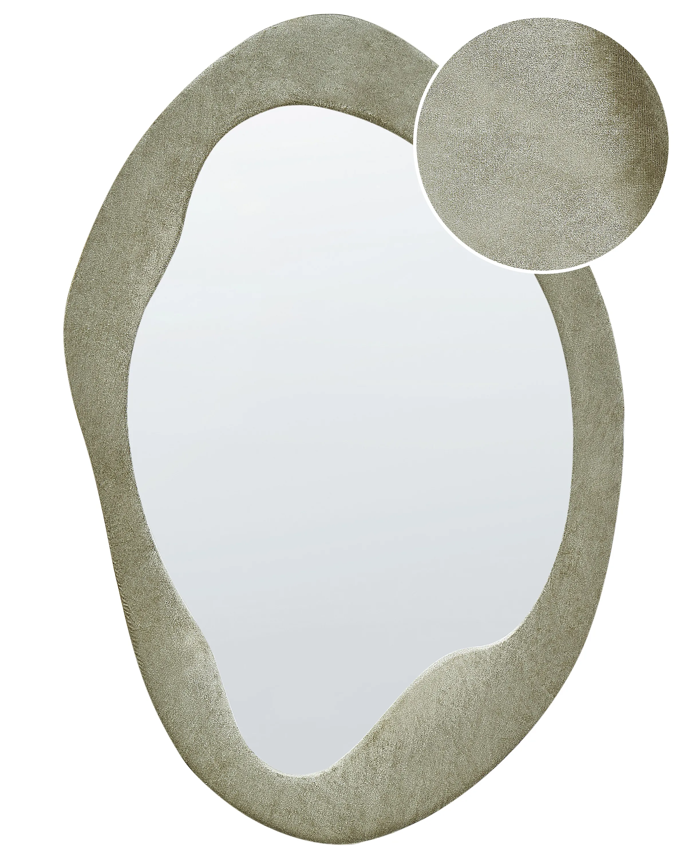 Specchio Velluto Verde oliva 59x90 cm