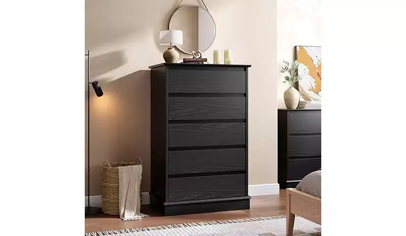 5-Drawer Chest of Drawers with Wide Top