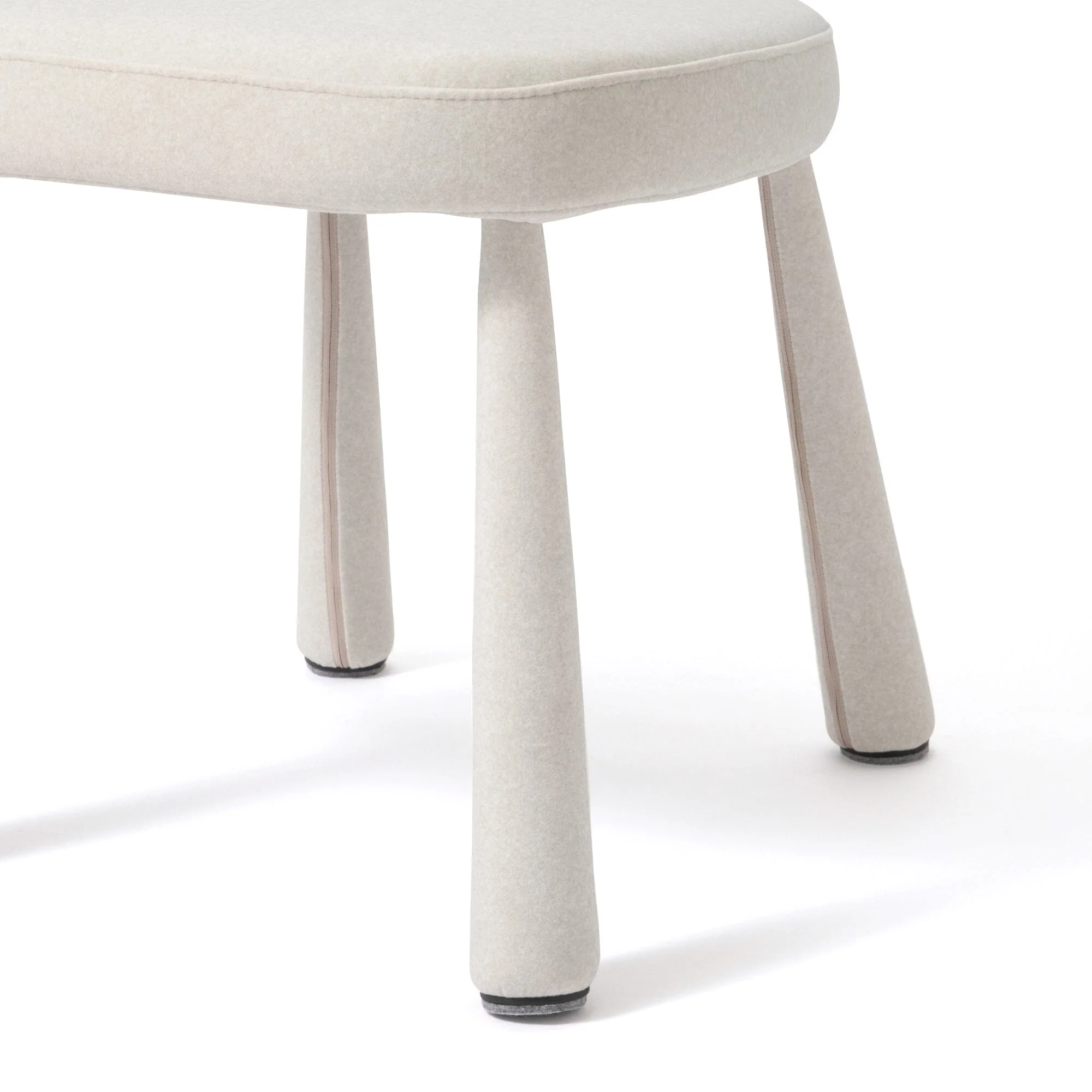 White Rabbit Ear Upholstered Accent Chair