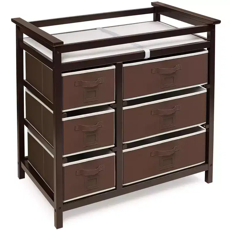 Modern Baby Changing Table with Six Baskets