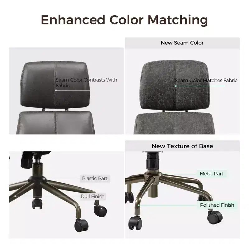 Faux Suede Fabric High Back Office Chair