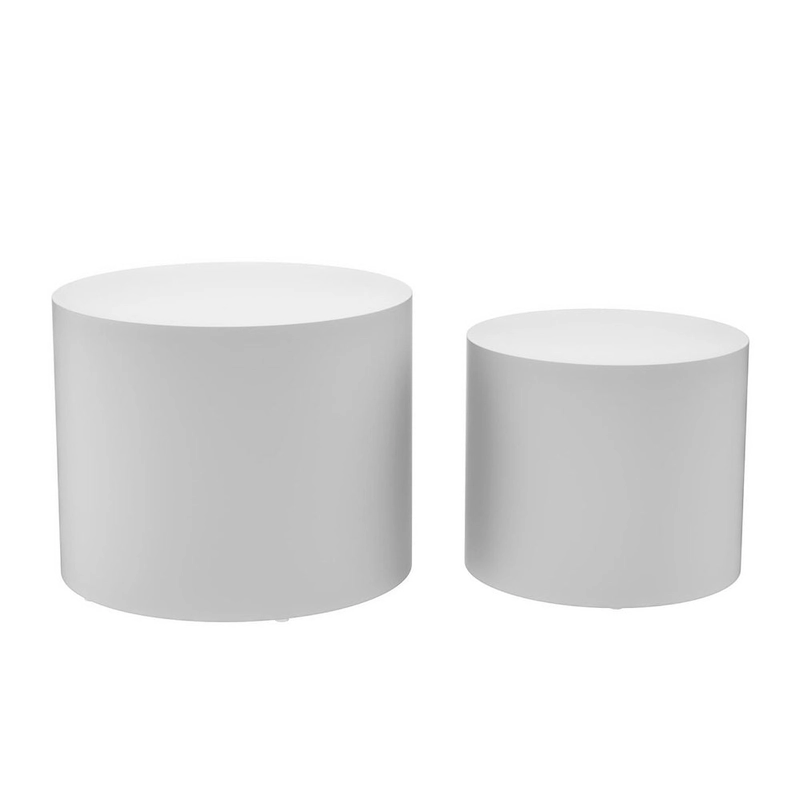 Veneer side table coffee table set of 2