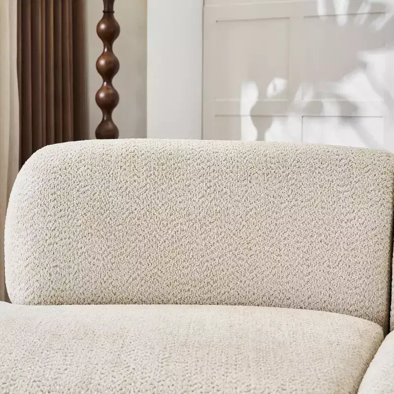 Christopher Knight Home Cozelle 5 Piece Modern Curved Cloud Boucle Upholstered Sectional Sofa Set