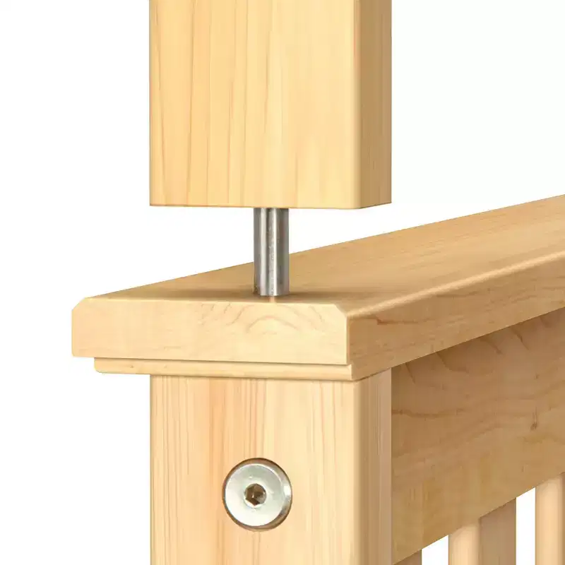 Solid Wood Twin over Full Bunk Bed, No Box Spring Needed, Low VOC, 400 lb Capacity