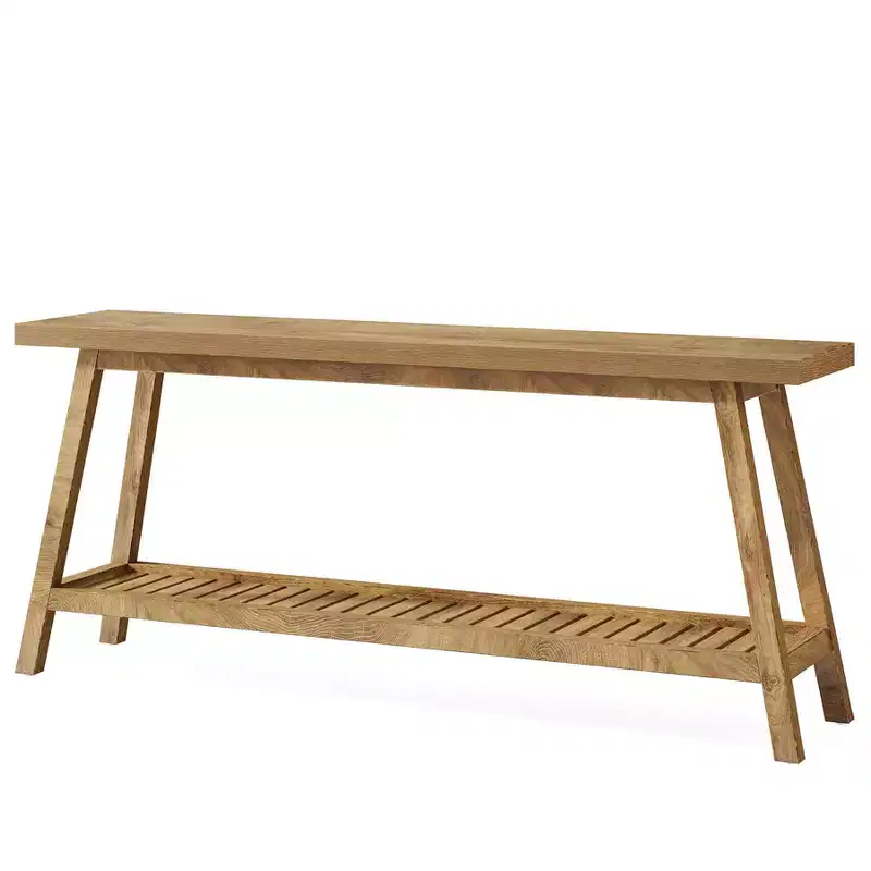 Farmhouse Console Table, Entryway Table 2-Tier Sofa Table