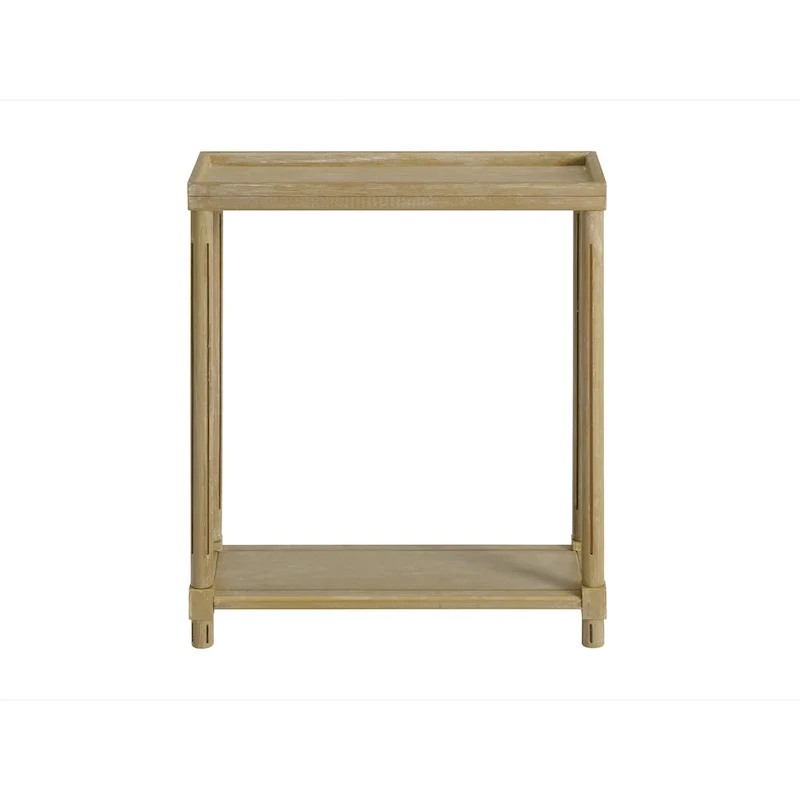 New Ridge Home Goods Harrison Narrow Side Tables, Set of 2, Distressed Oak
