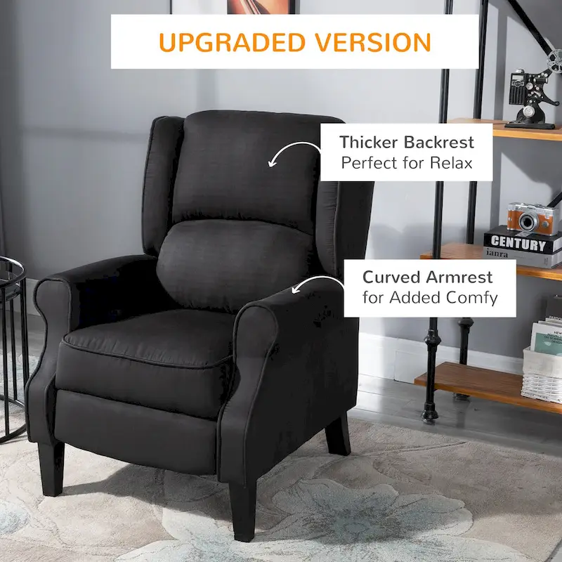 Heated Massage Recliner Chair with Lumbar Heating & Remote Controller