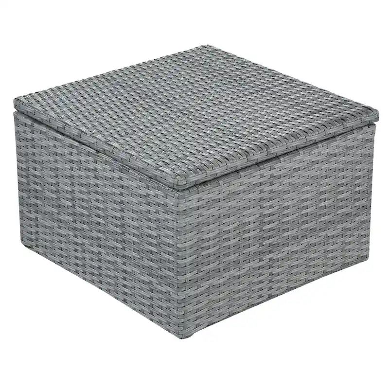 Modular Daybed Sunbed Patio Canopy Bed Wicker Conversation Set