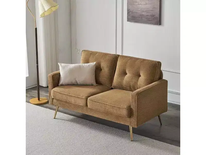 Karl Home |53.5 inch Square Arms Loveseat Sofa