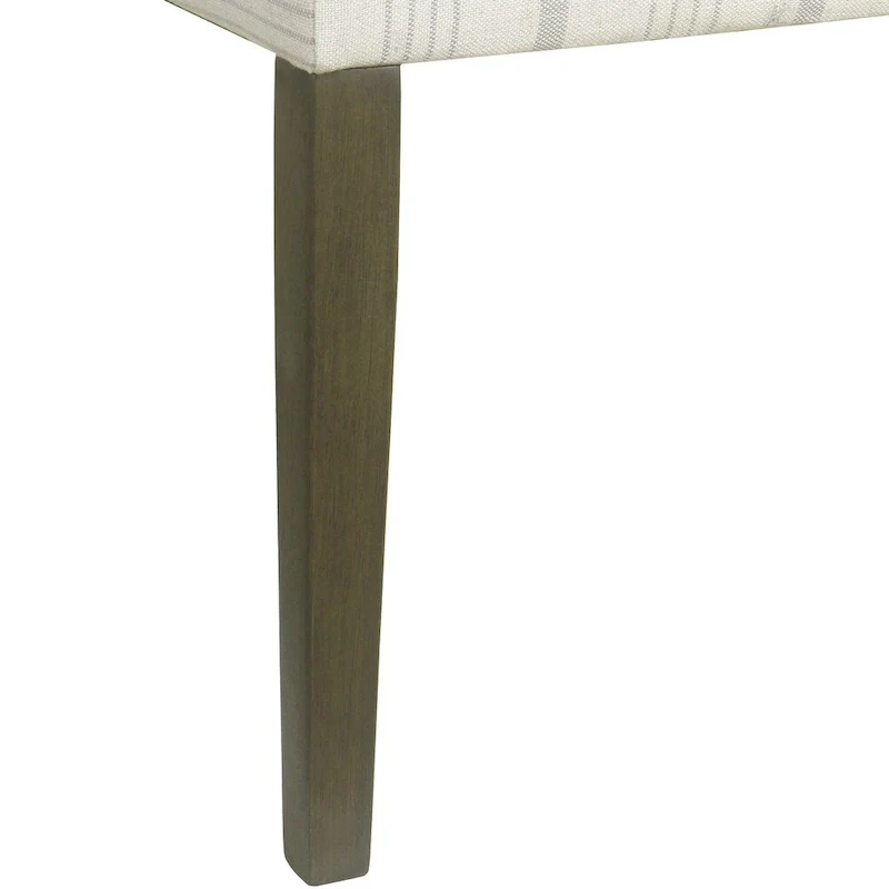 HomePop Classic Parsons Dining Chair - Dove Grey Stripe (Set of 2)