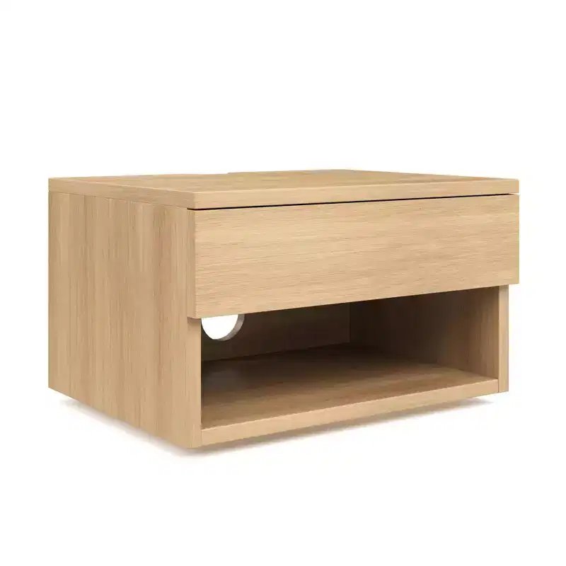 Wall Mount Shelf Side Table Brown