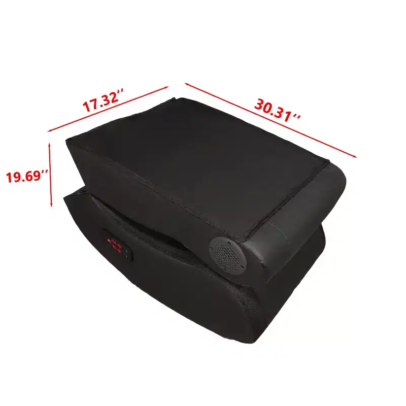 GDFStudio Claudia Bluetooth Floor Foldable Gaming Chair with Vibration Massage