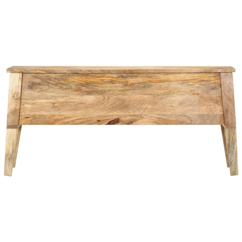 vidaXL Storage Box 39x13.8x18.9 Solid Mango Wood