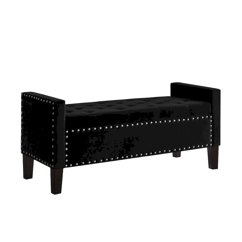Entryway Living Room Soft Padded Seat with Armrest,Bed Bench