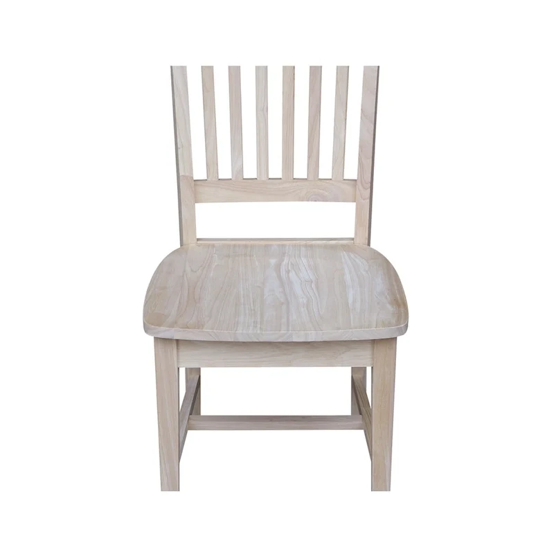 Solid Wood Mission Dining Side Chairs, Set of 2