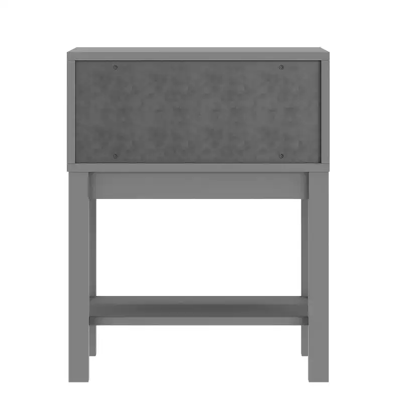 Wood Kids Nightstand with Single Drawer & Open Shelf