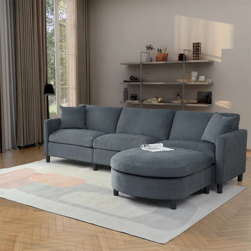 Wooden Frame Free Combination Sofa Couch