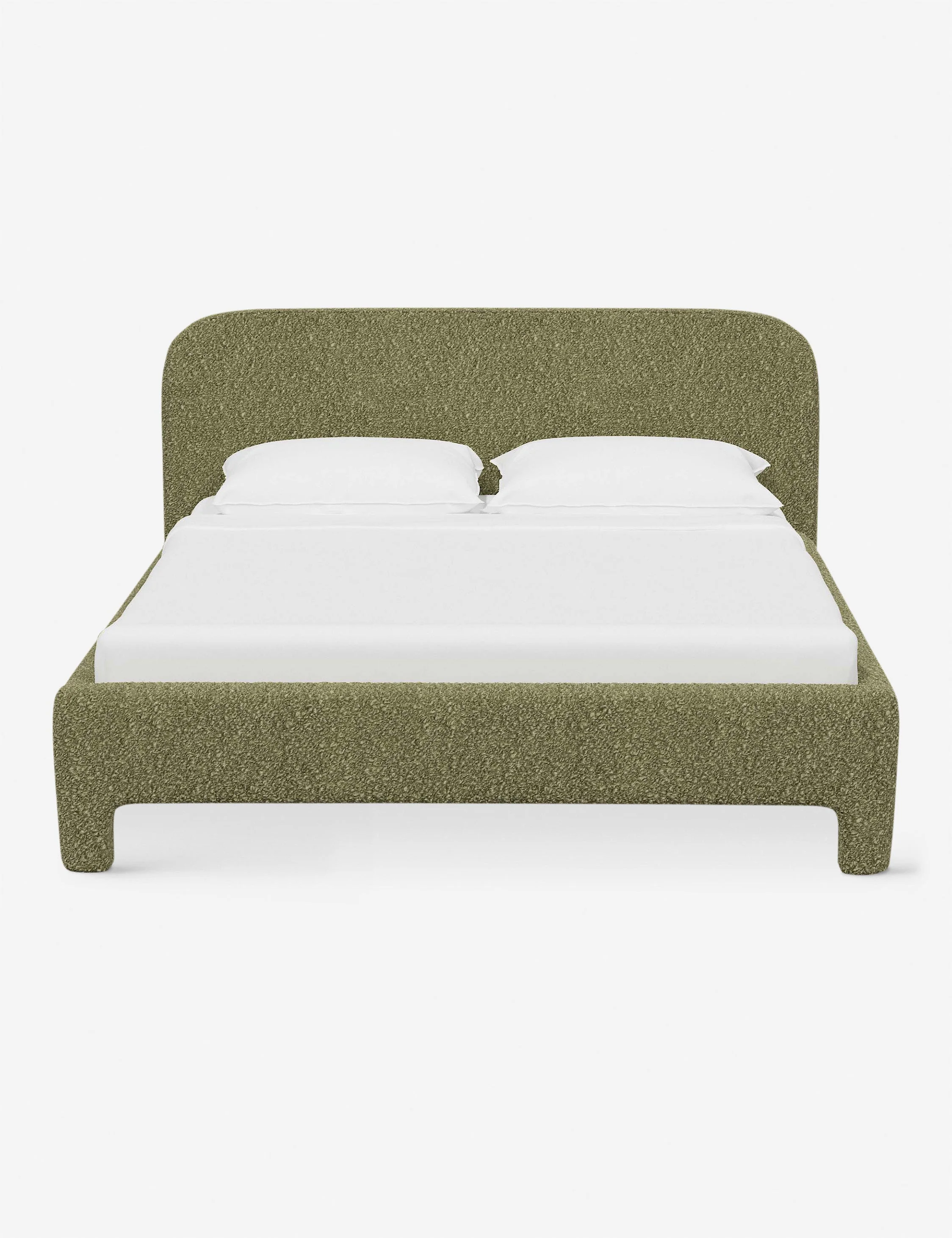 Bed Undersd yet thoroughly chic, the bed is set for soft impact in a modern bedroom edit. The gently rounded lines and open base offer