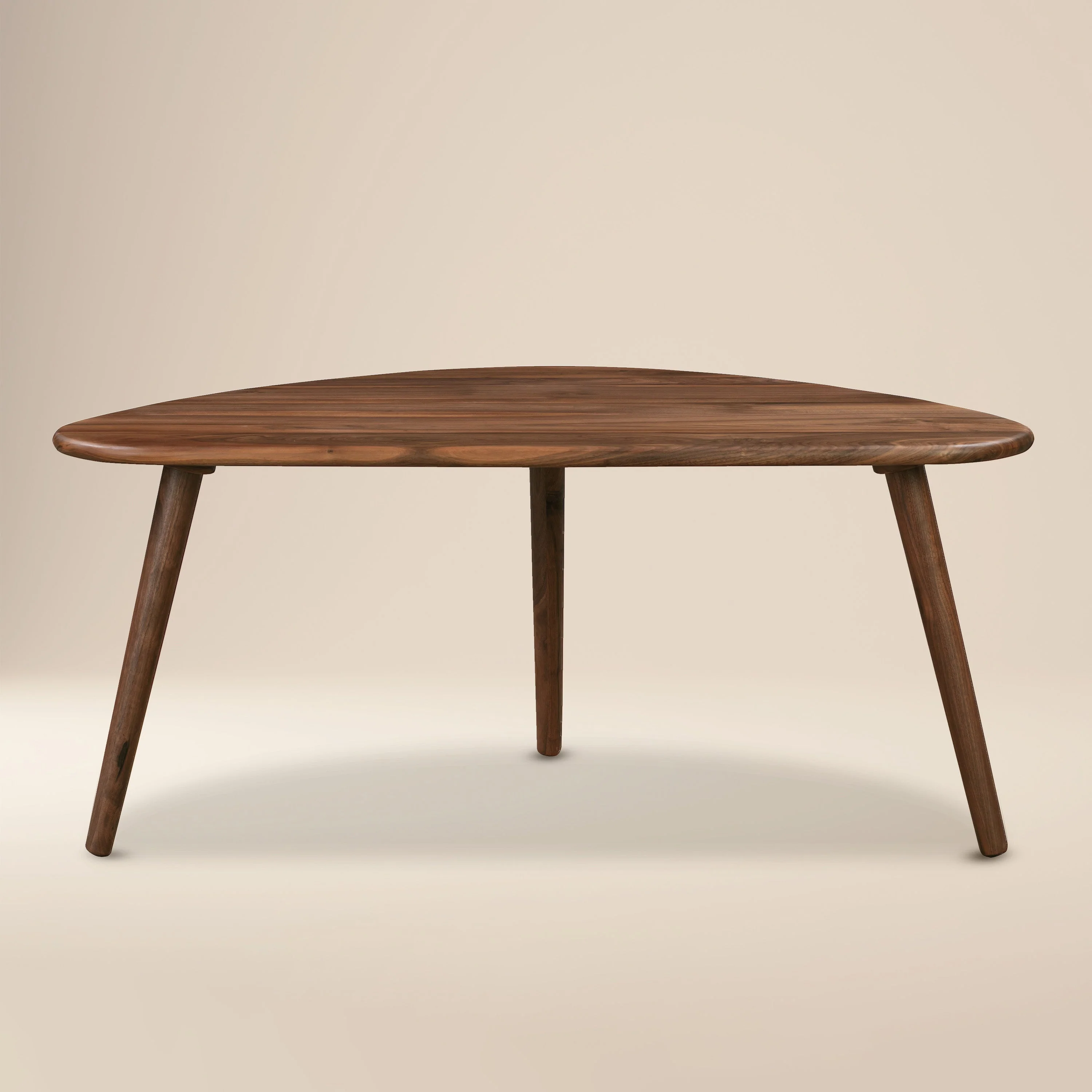 Mid-Century Modern Walnut Walnut Wood Coffee Table for Living Room