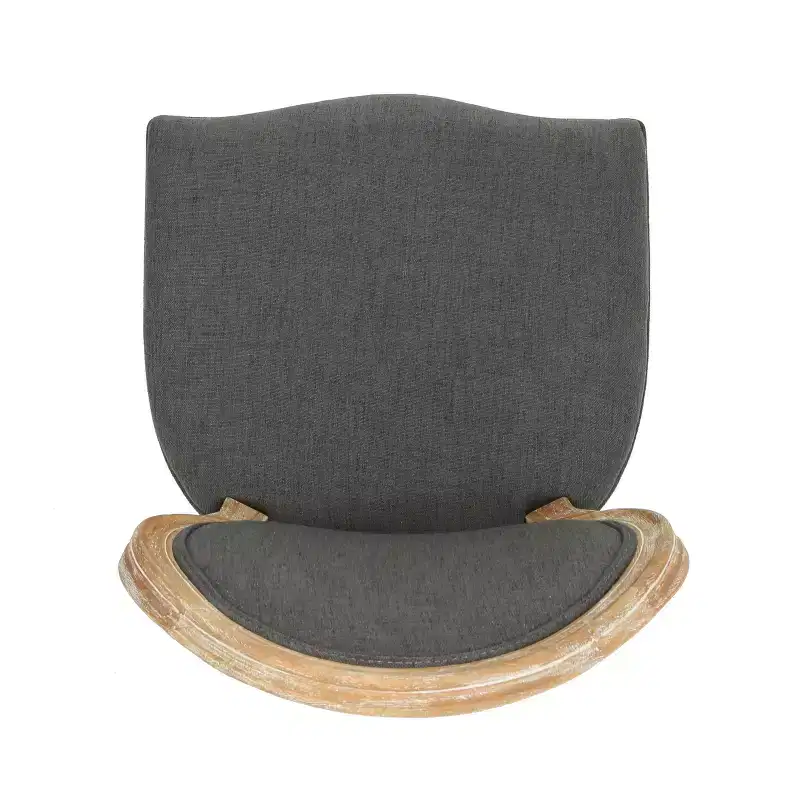GDFStudio Newman Traditional Upholstered Rubberwood Dining Chairs (Set of 4)