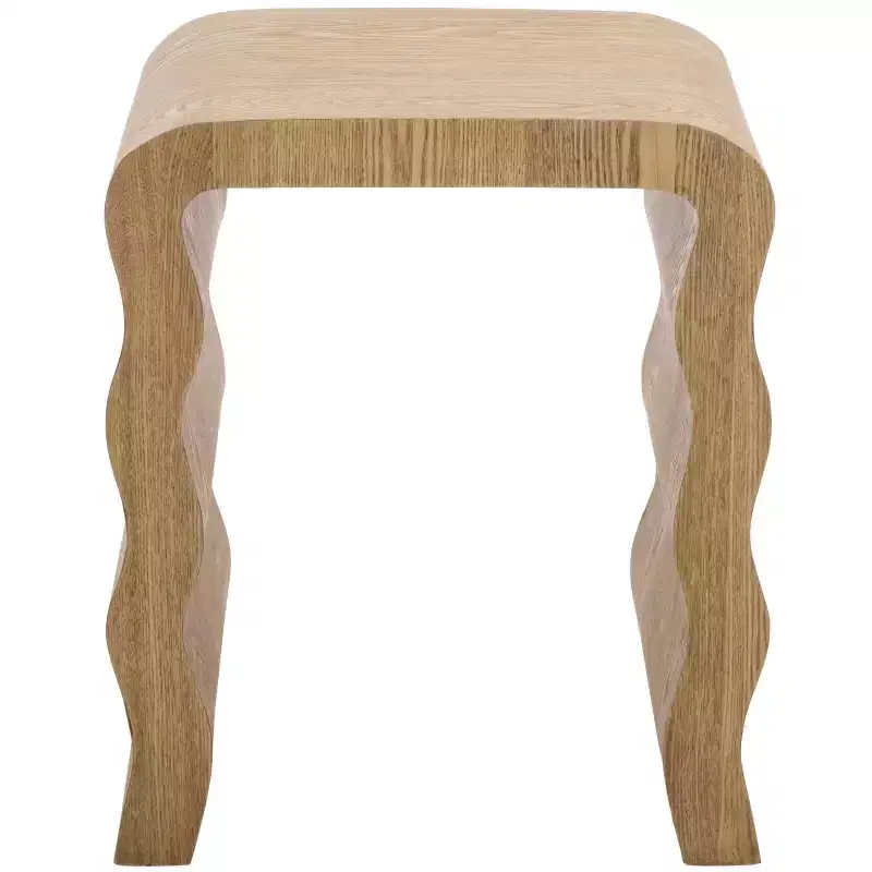 Natural Wood Accent Table – Rustic Side End Table