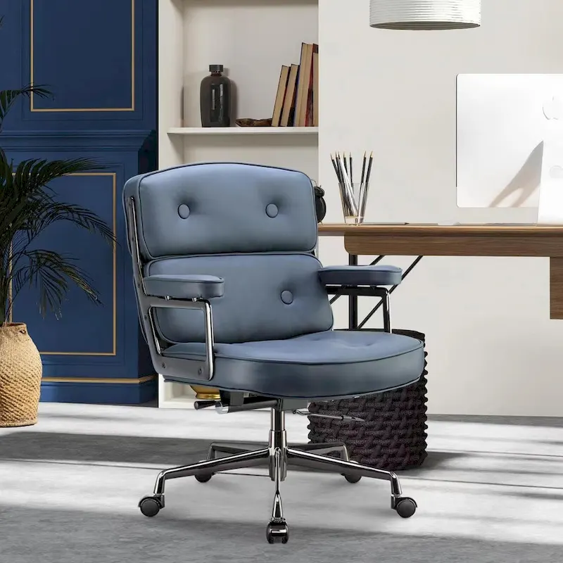 Mid-Back Ergonomic Office Chair with Lumbar Support