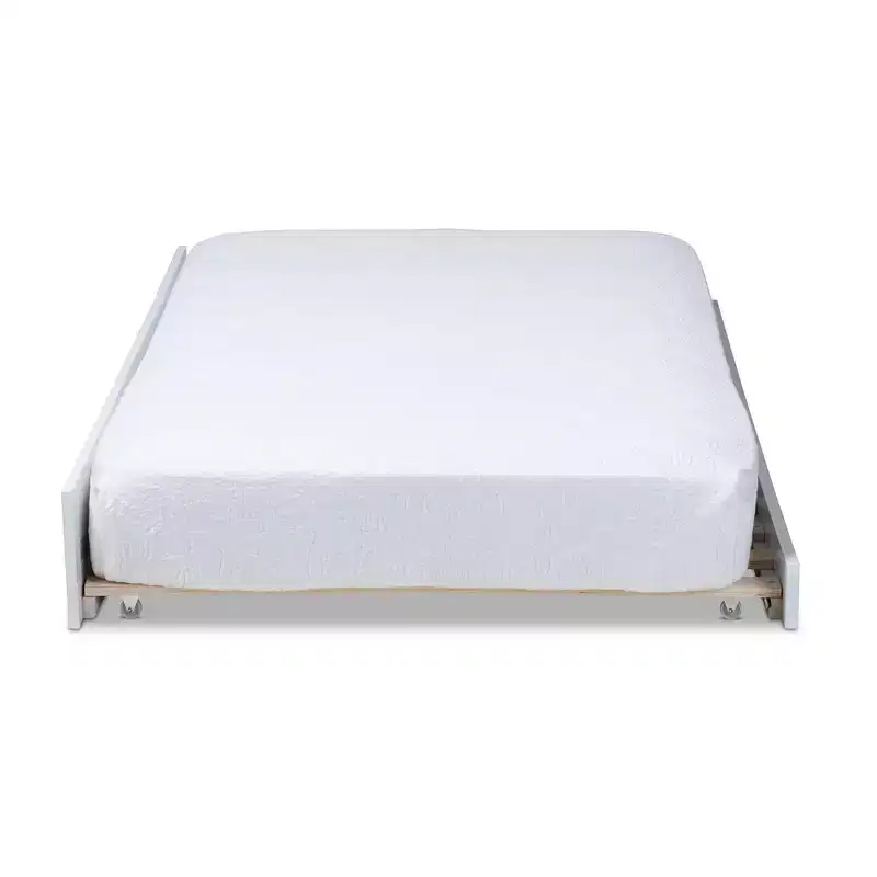 Twin Mariana White Finished Wood Trundle White -