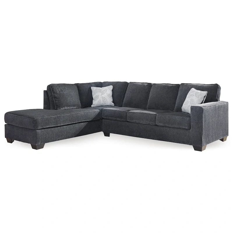 2-Piece Sleeper Sectional Sofa with Chaise | Pull-Out Bed | Upholstered | Living Room