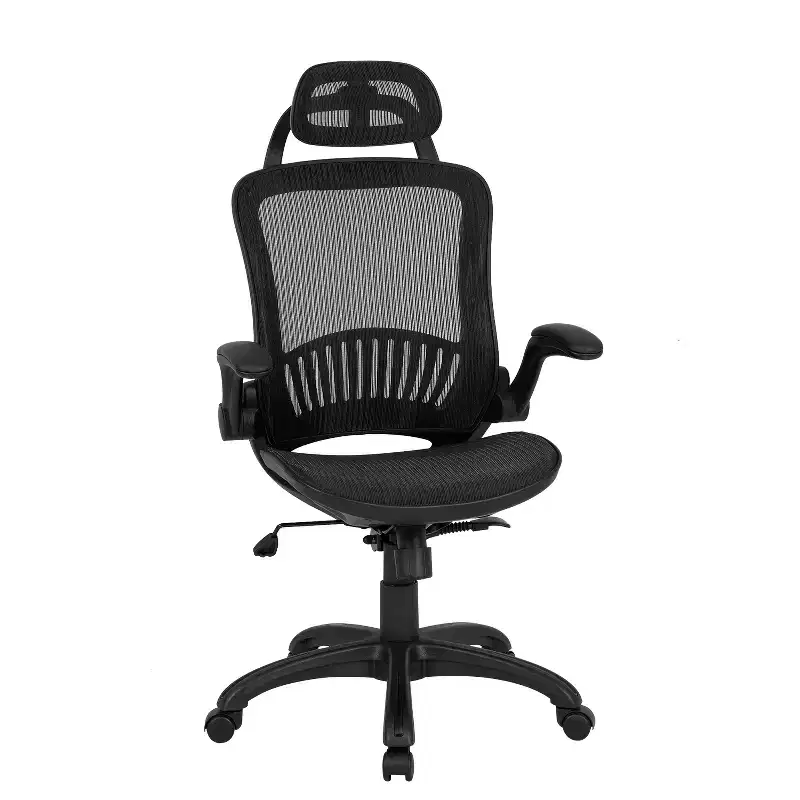 High Back Swivel Mesh Office Chair with Adjustable Height and Arms