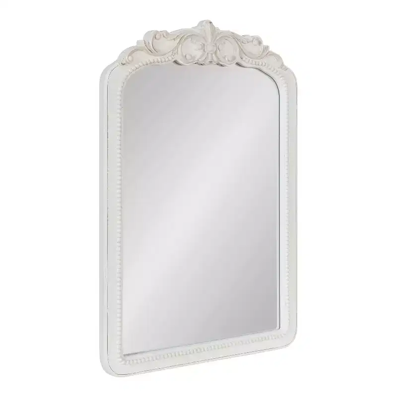 Kate & Laurel All Things Decor Jenelle Framed Wall Mirror White