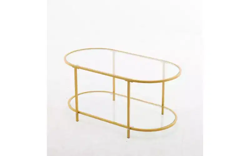 Oval Glass Coffee Table