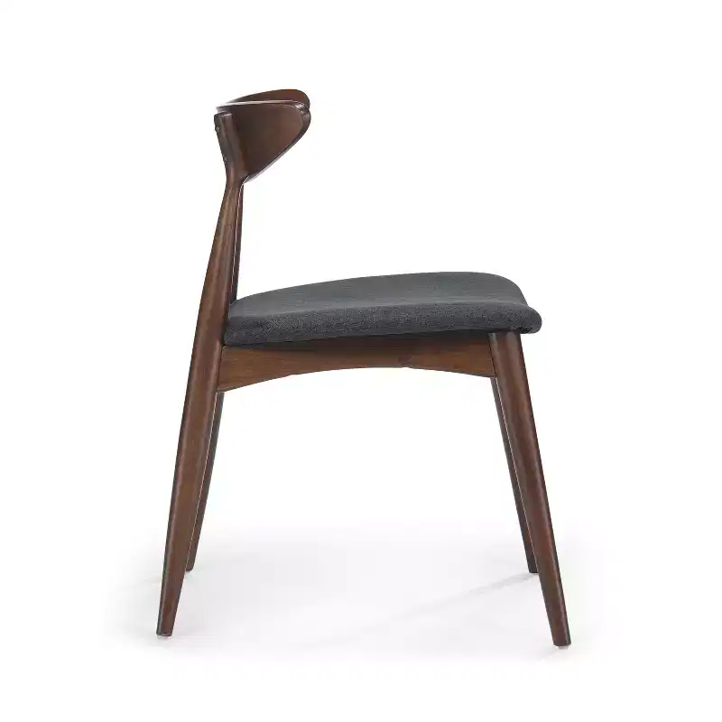Christopher Knight Home Barron Mid Century Modern Rubberwood Fabric Upholstered Dining Chairs (Set of 2)