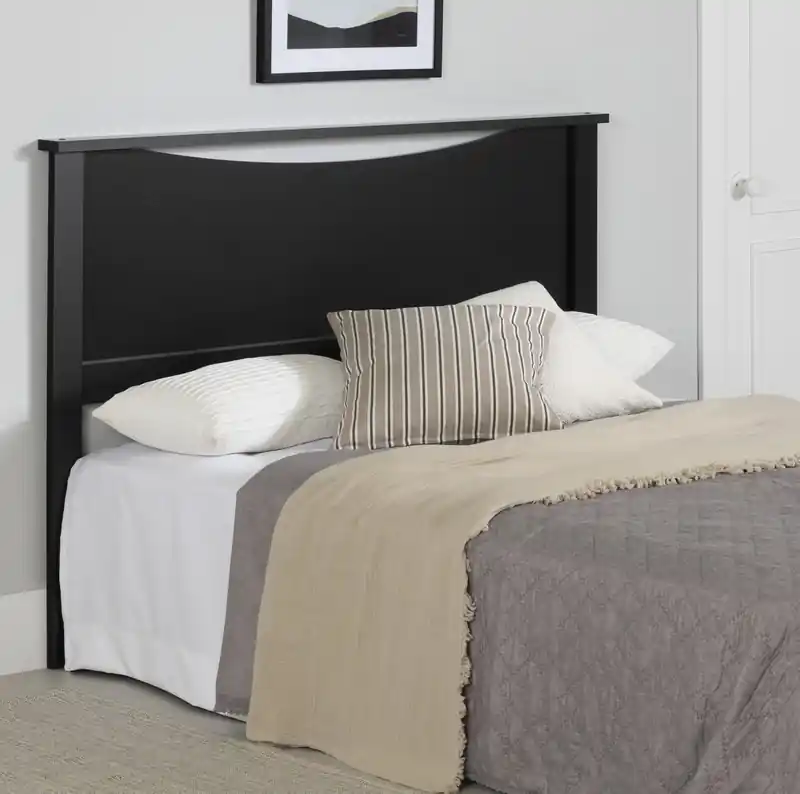 Headboard - Modern Style - Pure Black