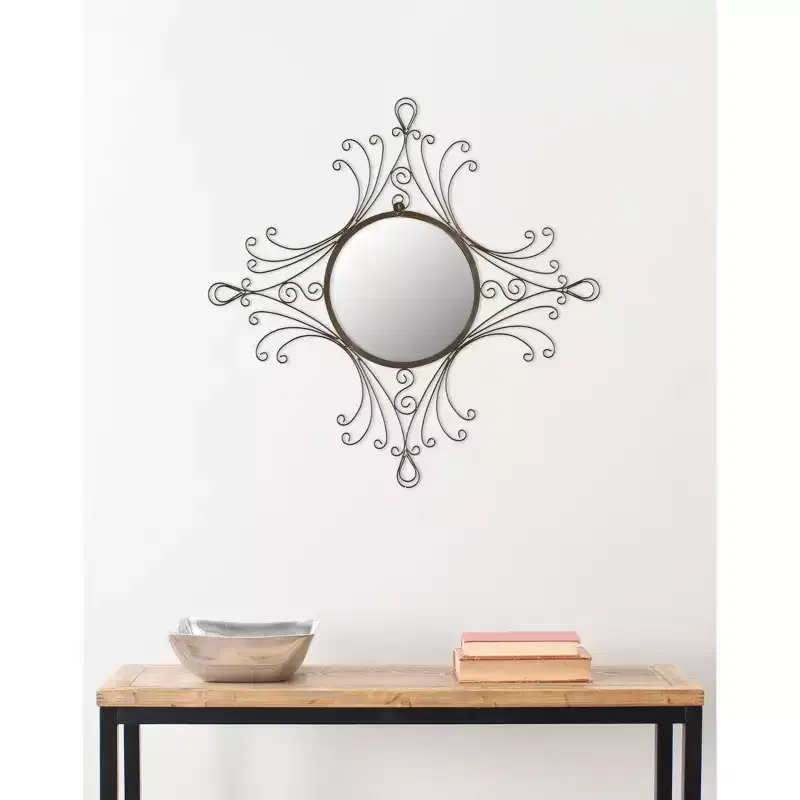 Mirror - 28.3 x 31.5 -  Rustic Brown