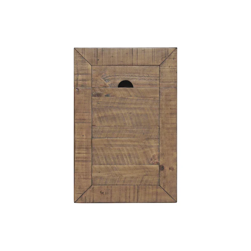 Monterey Solid Wood Chairside End Table with Hidden Power Outlets