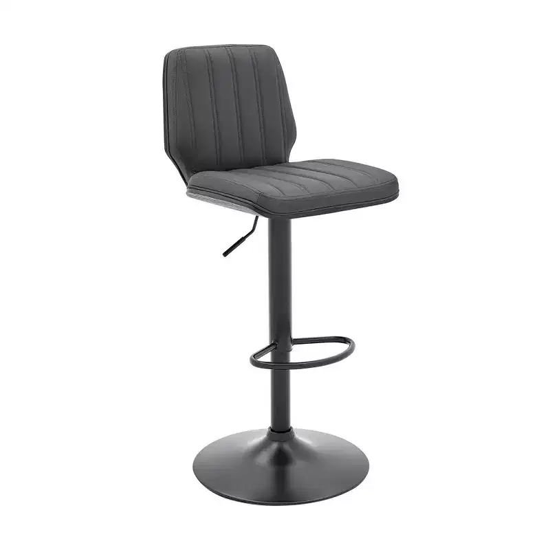 Sabine Adjustable Barstool with Faux Leather