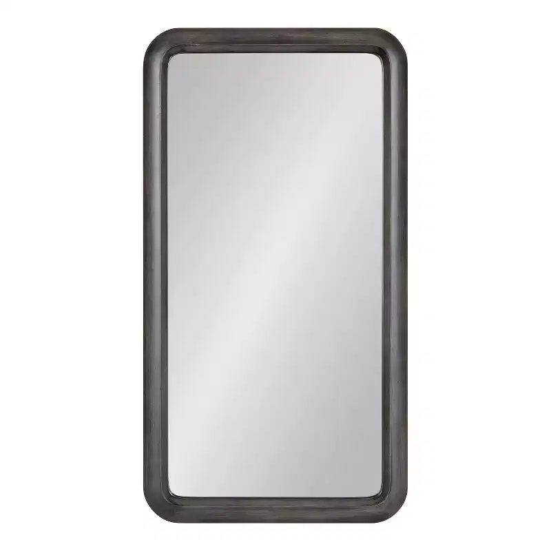 Kate and Laurel Pao Framed Wood Wall Mirror, 17x32, Gray