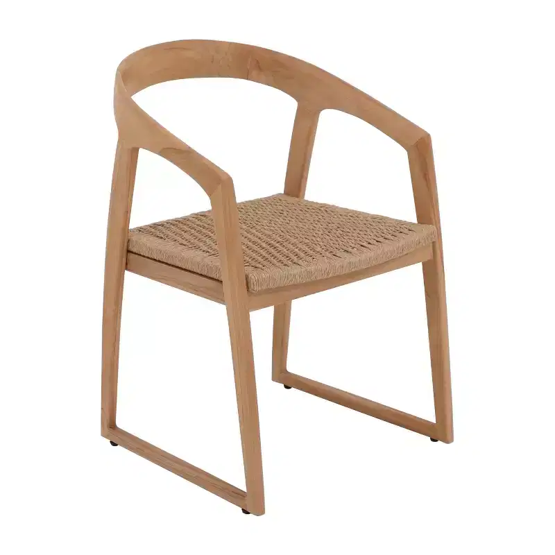 Nordic Teak Natural Indoor/Outdoor Dining Chair - Beige