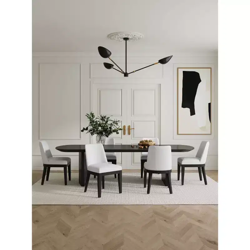 Set of 2 Gansevoort Modern Faux Leather Dining Chairs - Manhattan Comfort