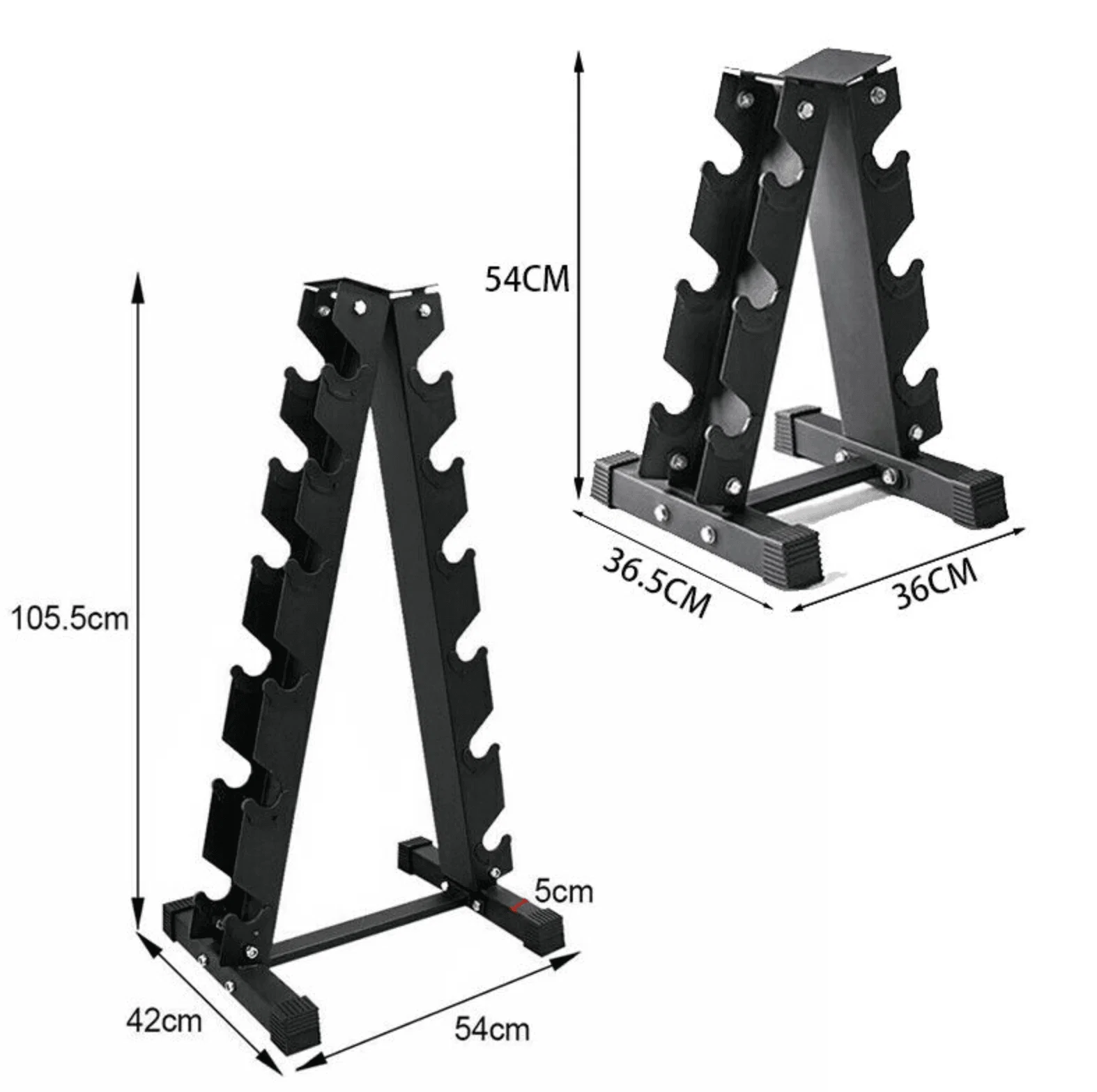 Vertical Dumbbell Storage