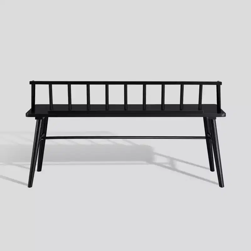 Transitional Low-Back Spindle Entryway Bench - Saracina Home