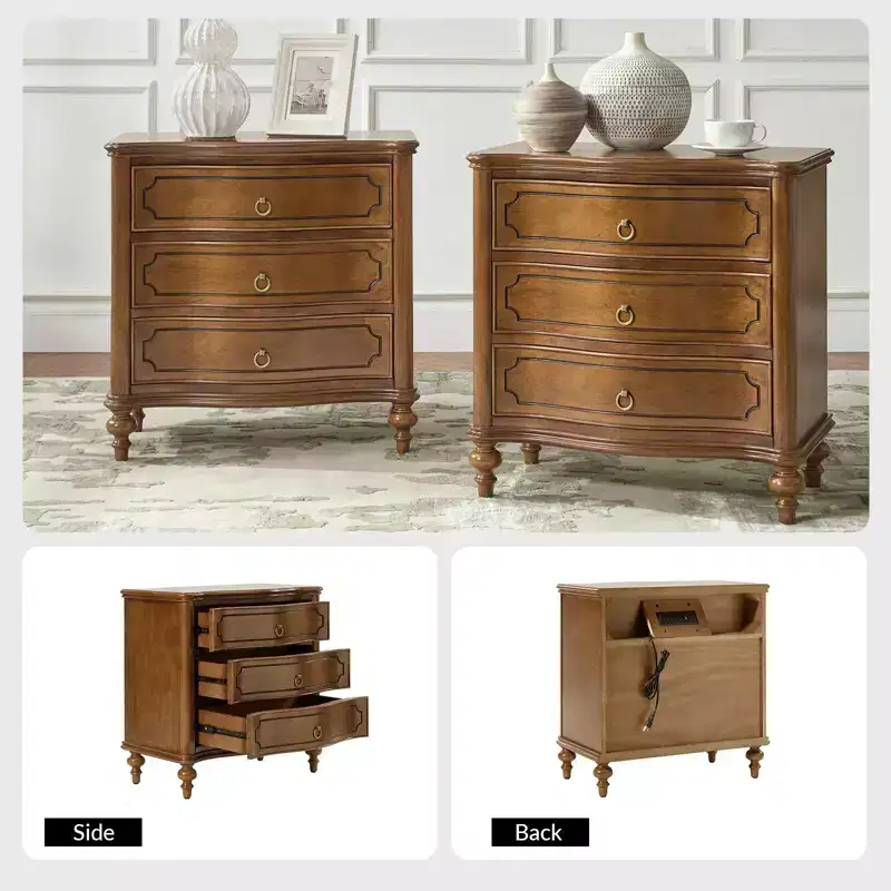 Linus 3-Drawer end table| ART OF LIVING DESIGNS