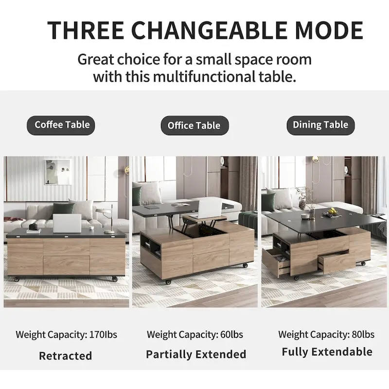 Modern Lift Top Coffee Table